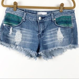 Empyre Embroidered Cut-off Boho Festival Sz 11